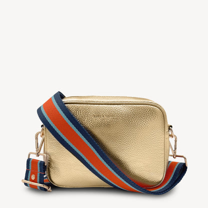 Orange & Navy Stripe Strap