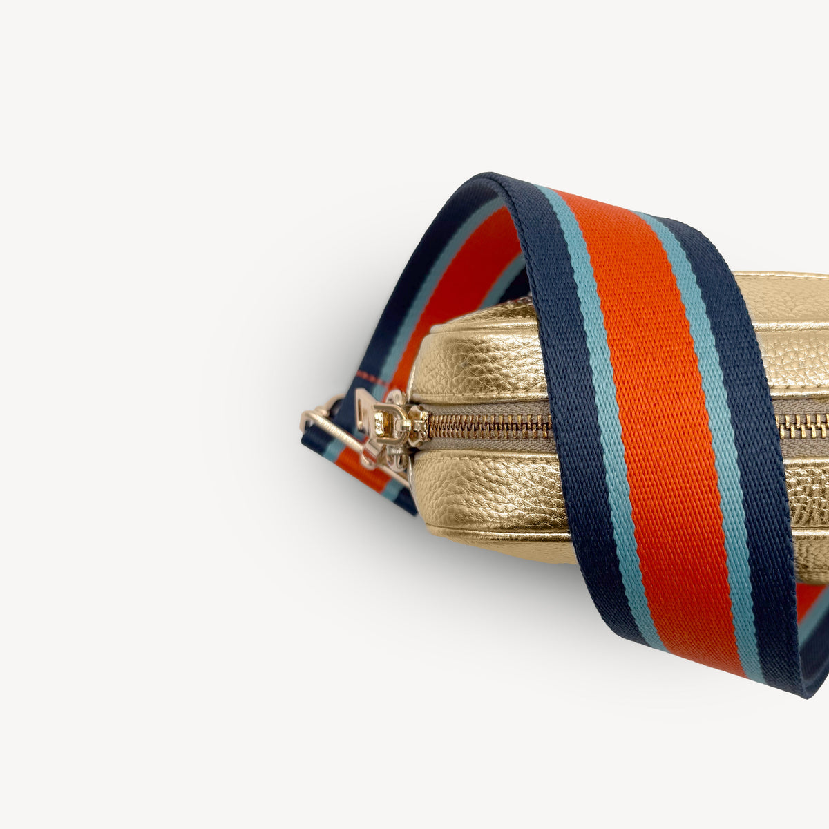 Orange & Navy Stripe Strap