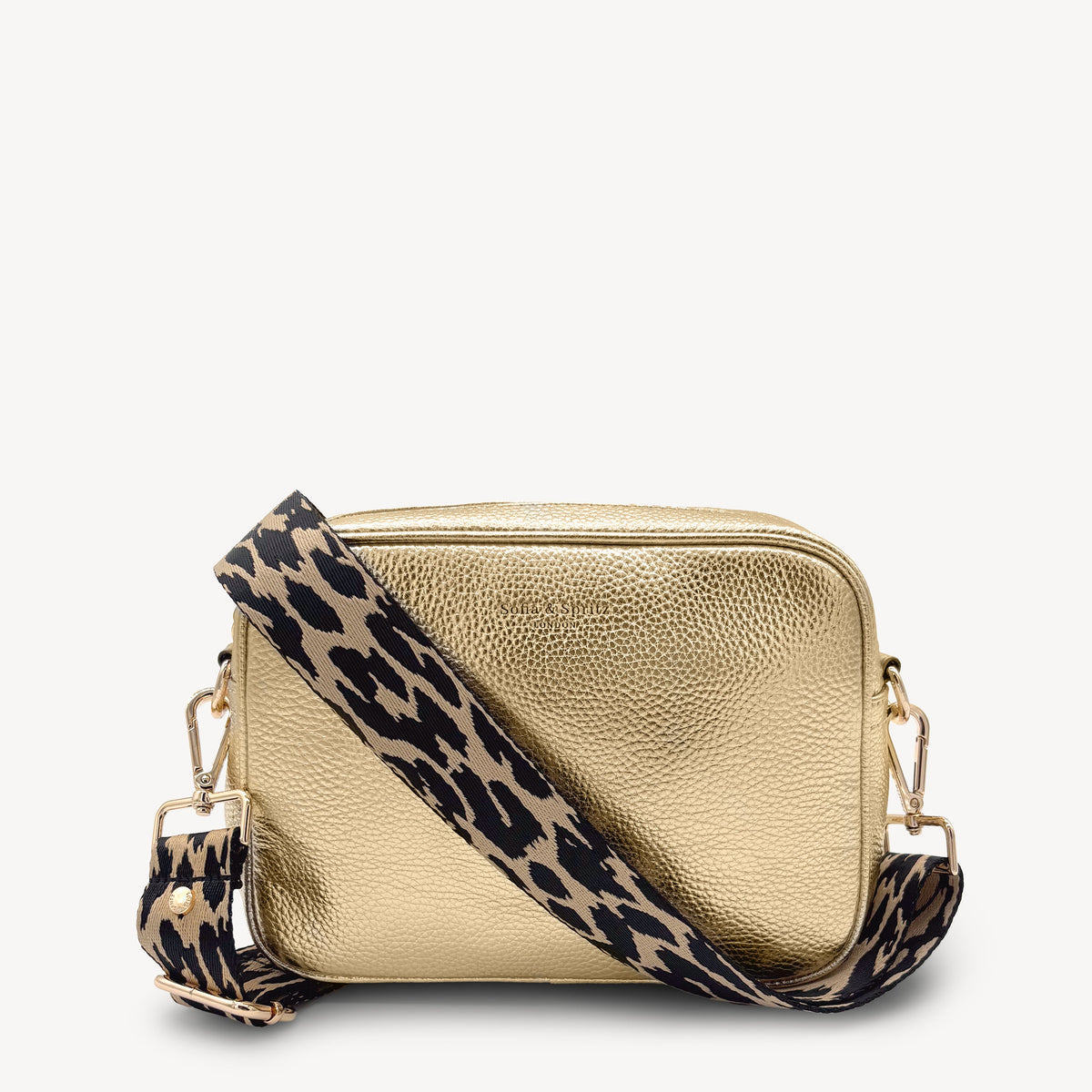 Black & Beige Leopard Strap