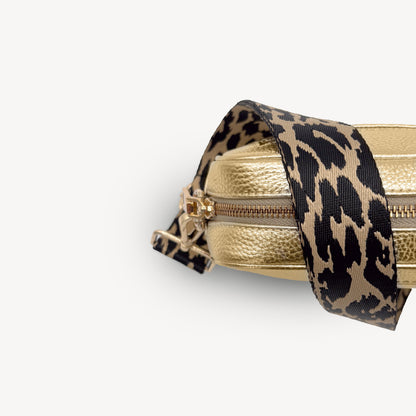Black & Beige Leopard Strap