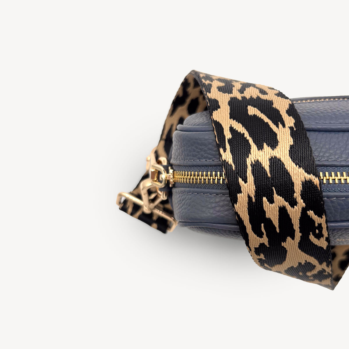 Black & Beige Leopard Strap