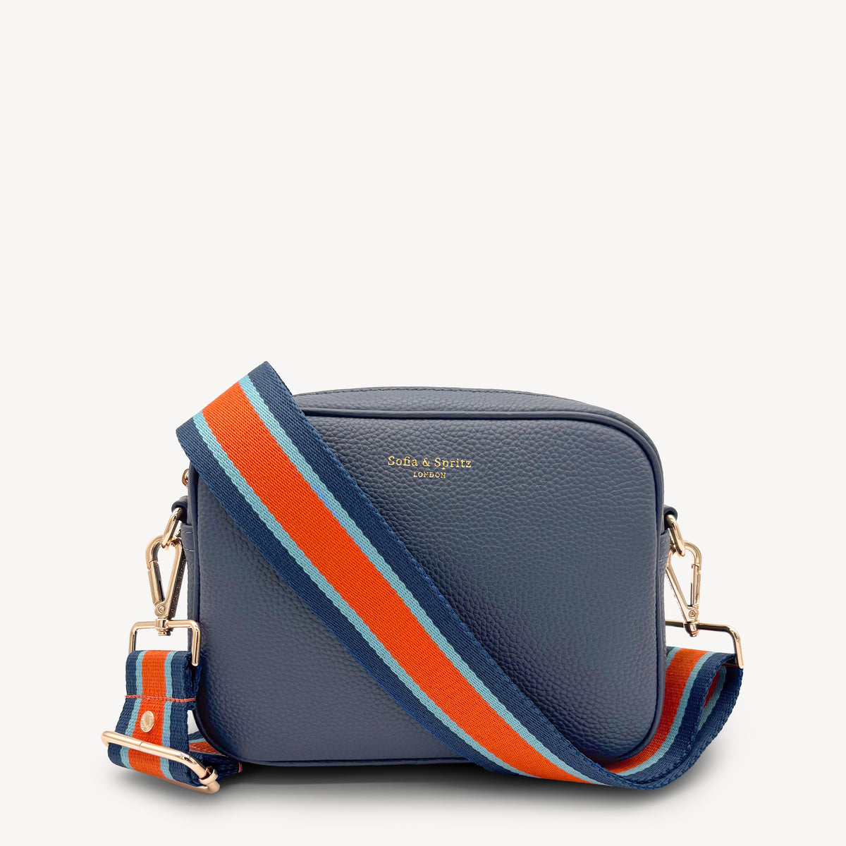 Orange & Navy Stripe Strap