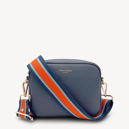 Orange & Navy Stripe Strap