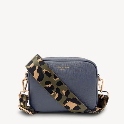 Olive Green & Gold Leopard Strap