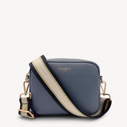 Black, Beige & Gold Stripe Strap