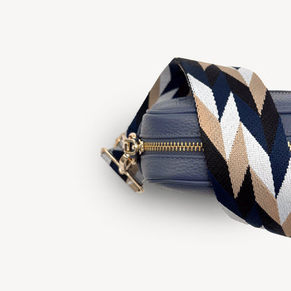 Navy & White Mosaic Strap