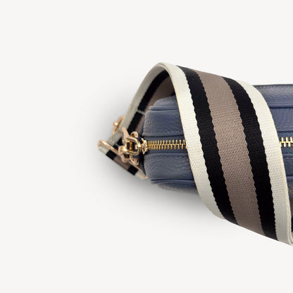 Black, Stone & Tan Stripe Strap
