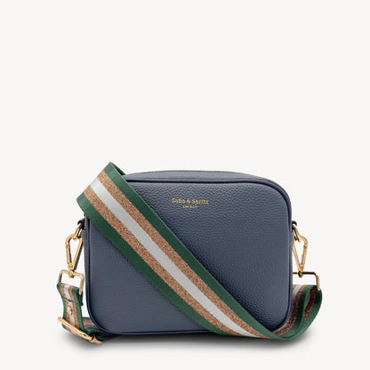 Green & Gold Glitter Stripe Strap