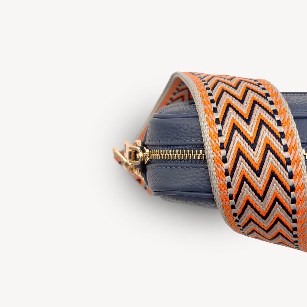 Orange, Black & Stone Aztec Strap
