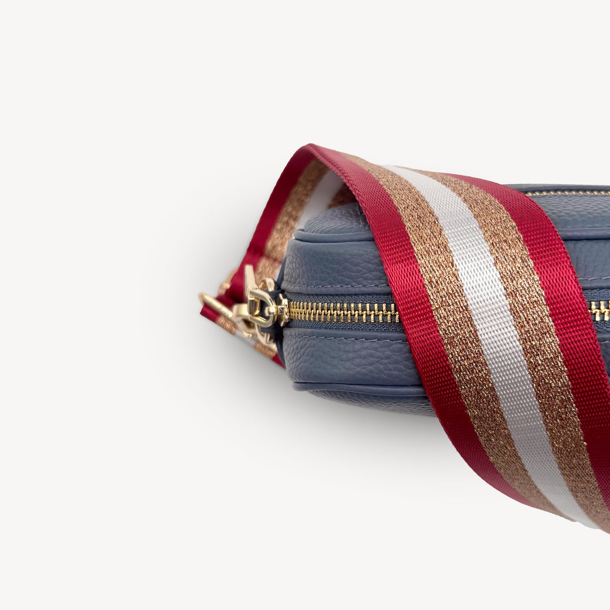 Red & Gold Glitter Stripe Strap