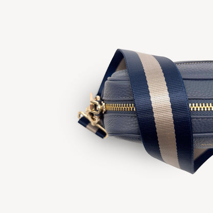 Navy & Gold Stripe Strap