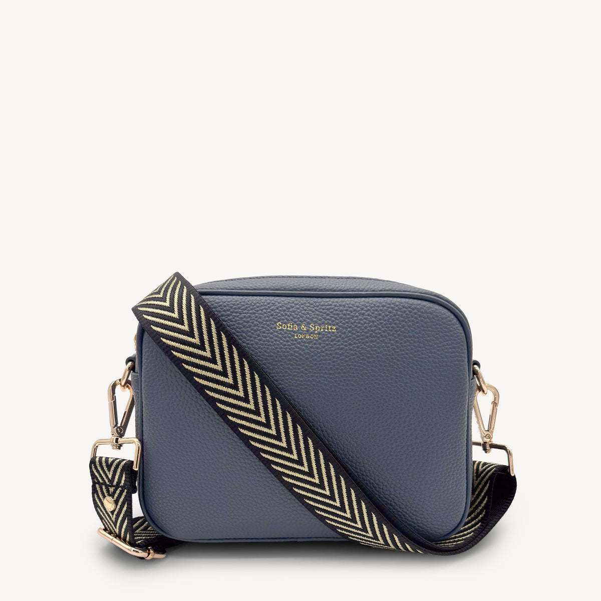 Black & Gold Chevron Strap