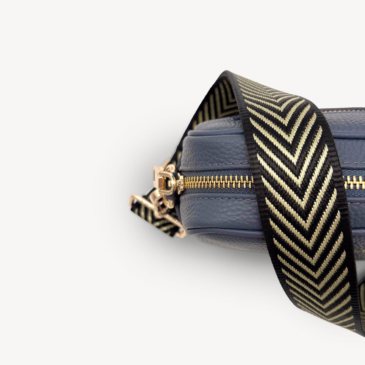 Black & Gold Chevron Strap