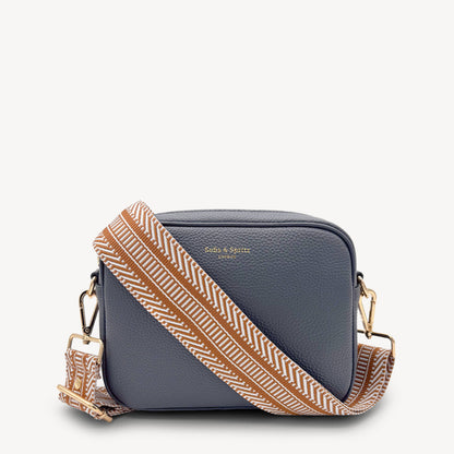 Tan & White Stripe Aztec Strap