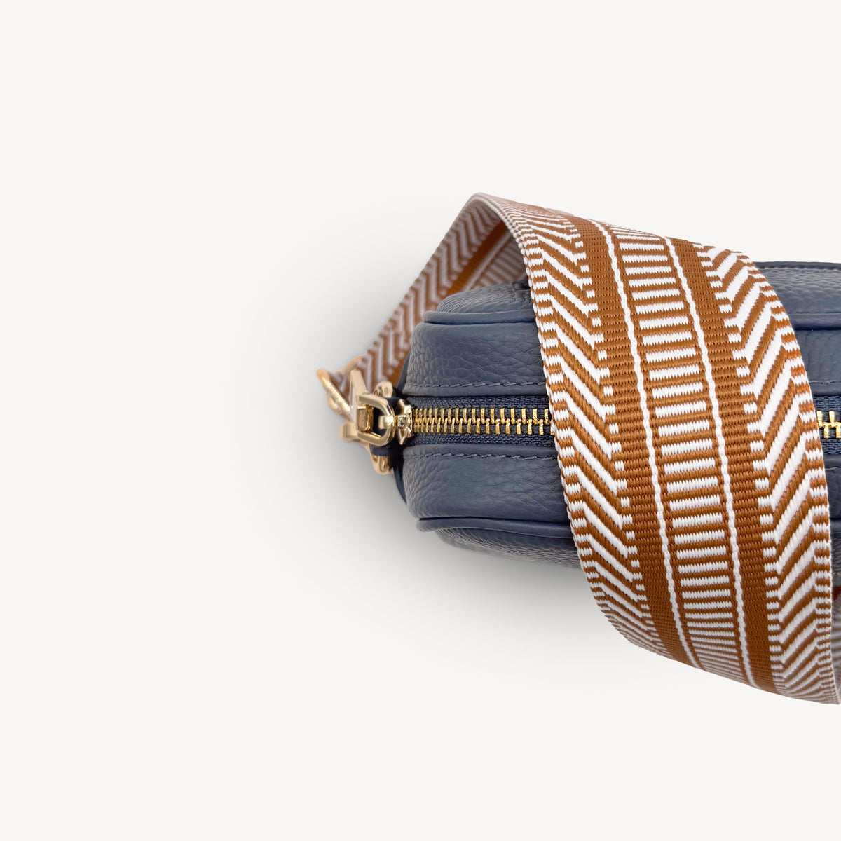 Tan & White Stripe Aztec Strap
