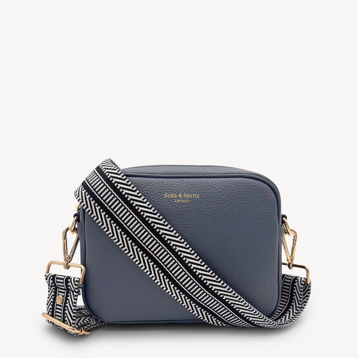 Black & White Stripe Aztec Strap