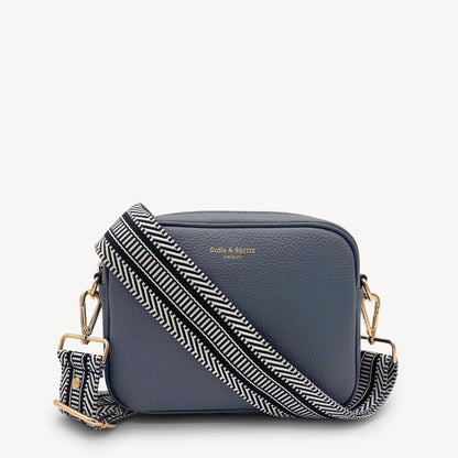 Black & White Stripe Aztec Strap