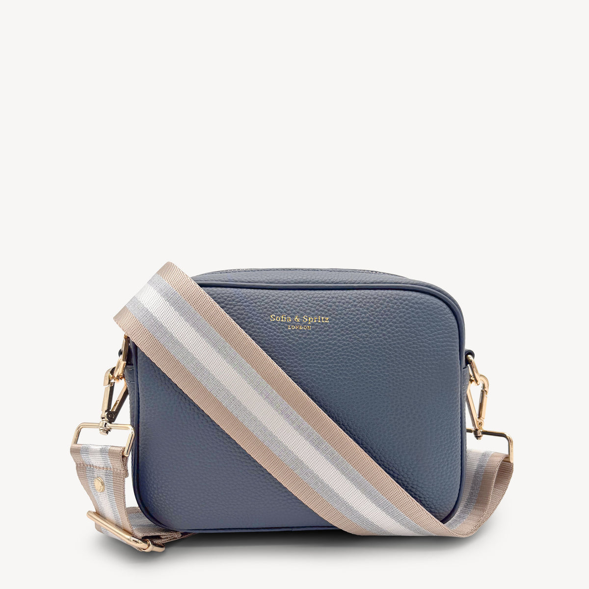 Champagne & Silver Stripe Strap