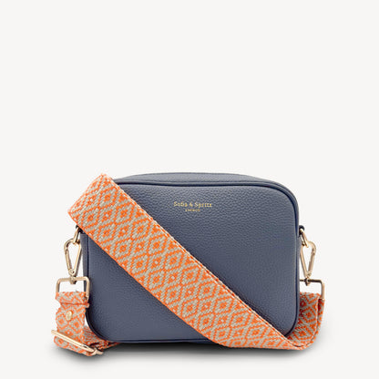 Orange & Stone Embroidered Strap