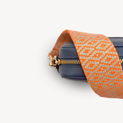 Orange & Stone Embroidered Strap