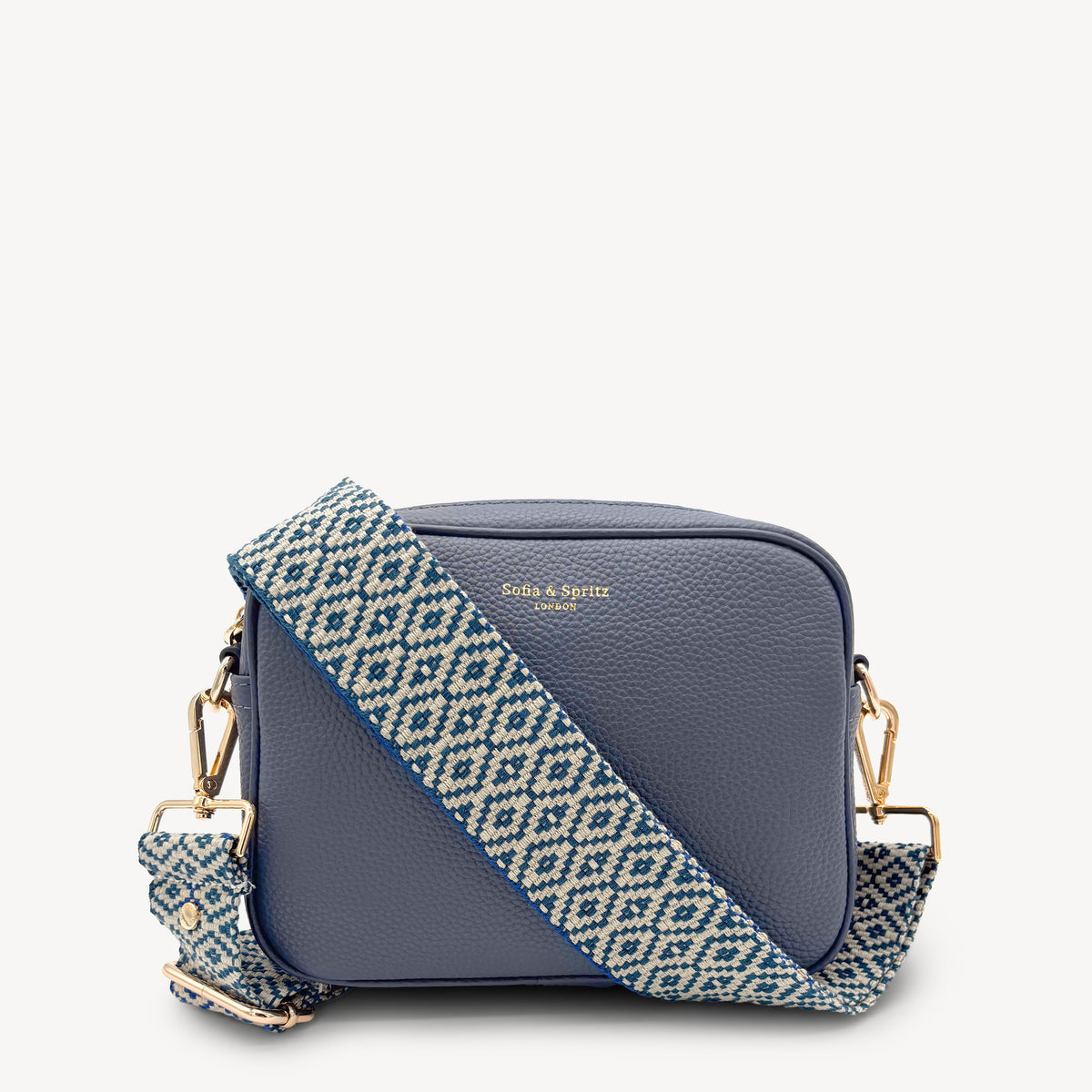 Blue & Stone Embroidered Strap
