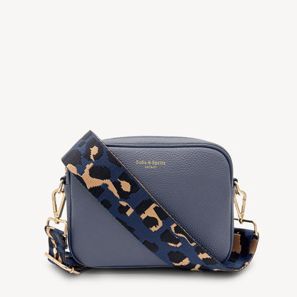 Navy & Gold Leopard Strap