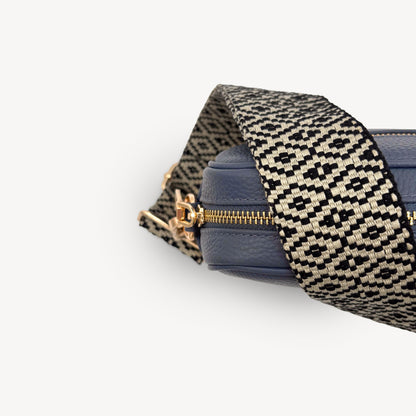 Black & Stone Embroidered Strap
