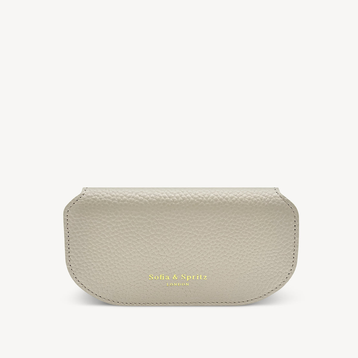 Slim Leather Glasses Case - Stone
