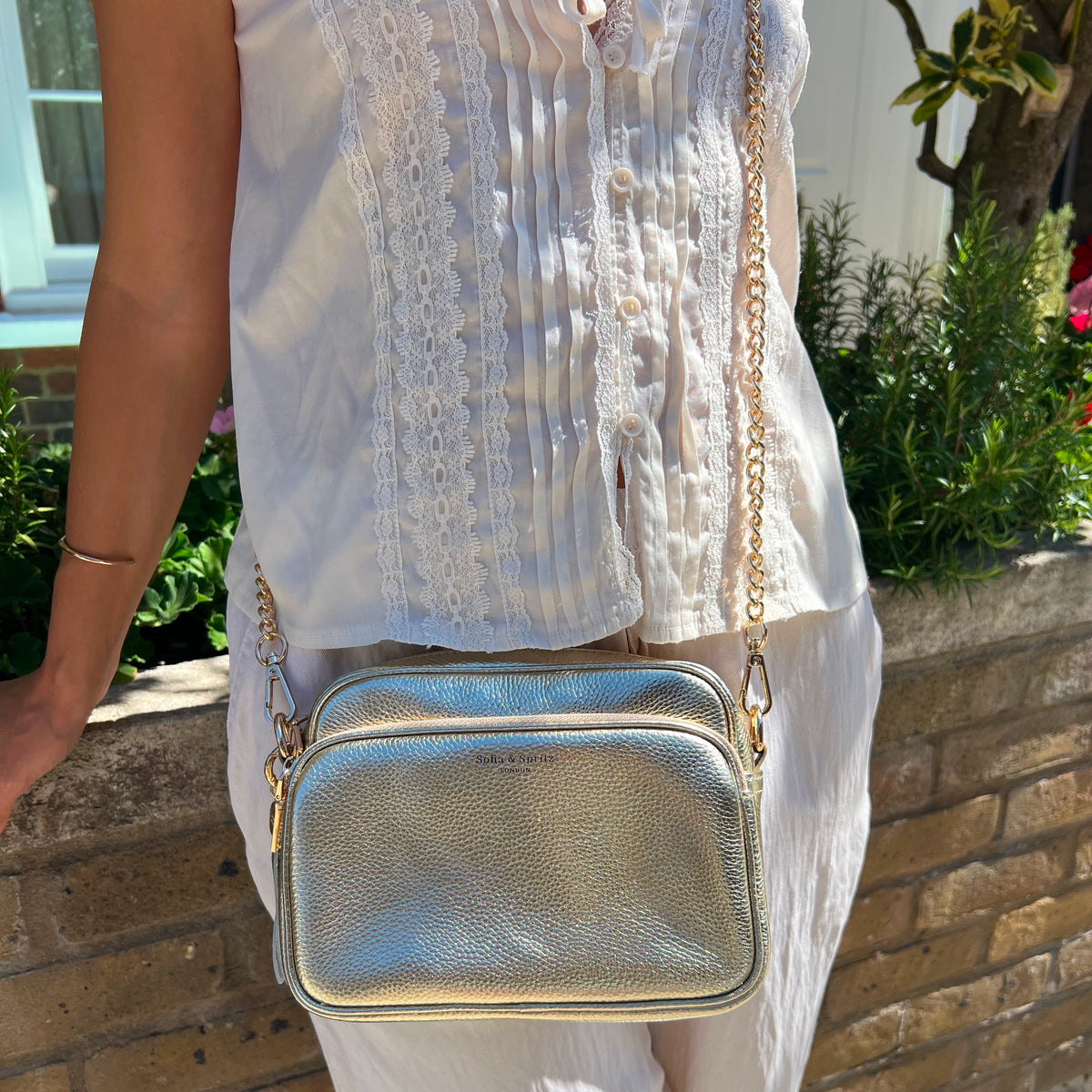 Alba Crossbody Bag - Gold