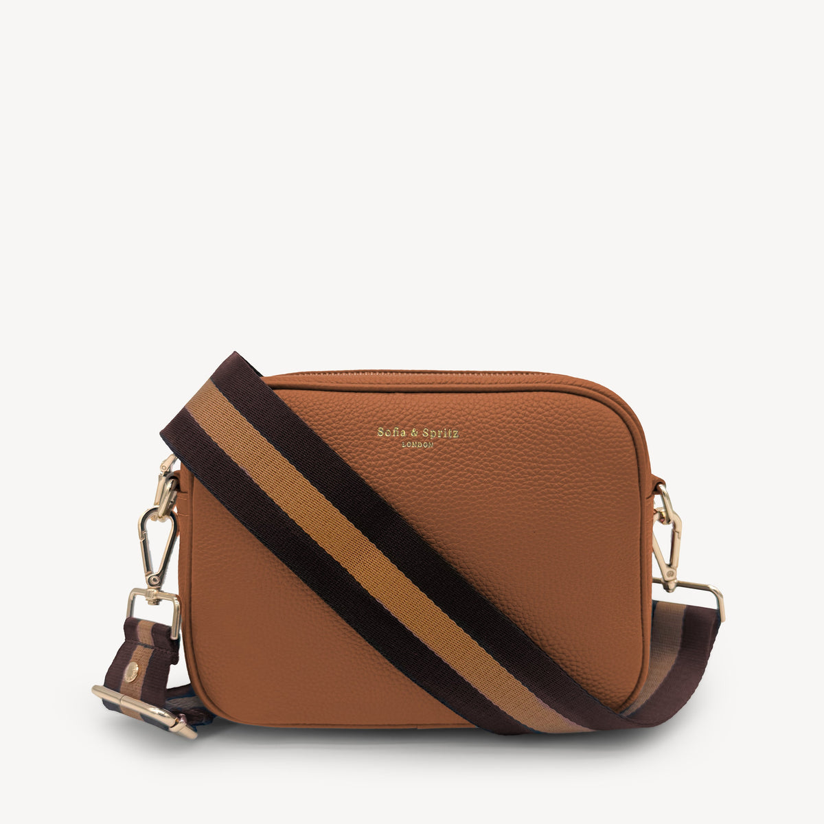 Chocolate Brown Stripe Strap