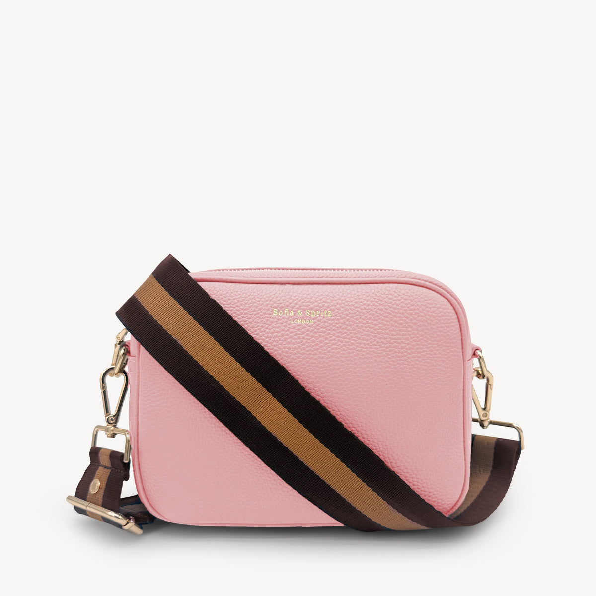 Chocolate Brown Stripe Strap