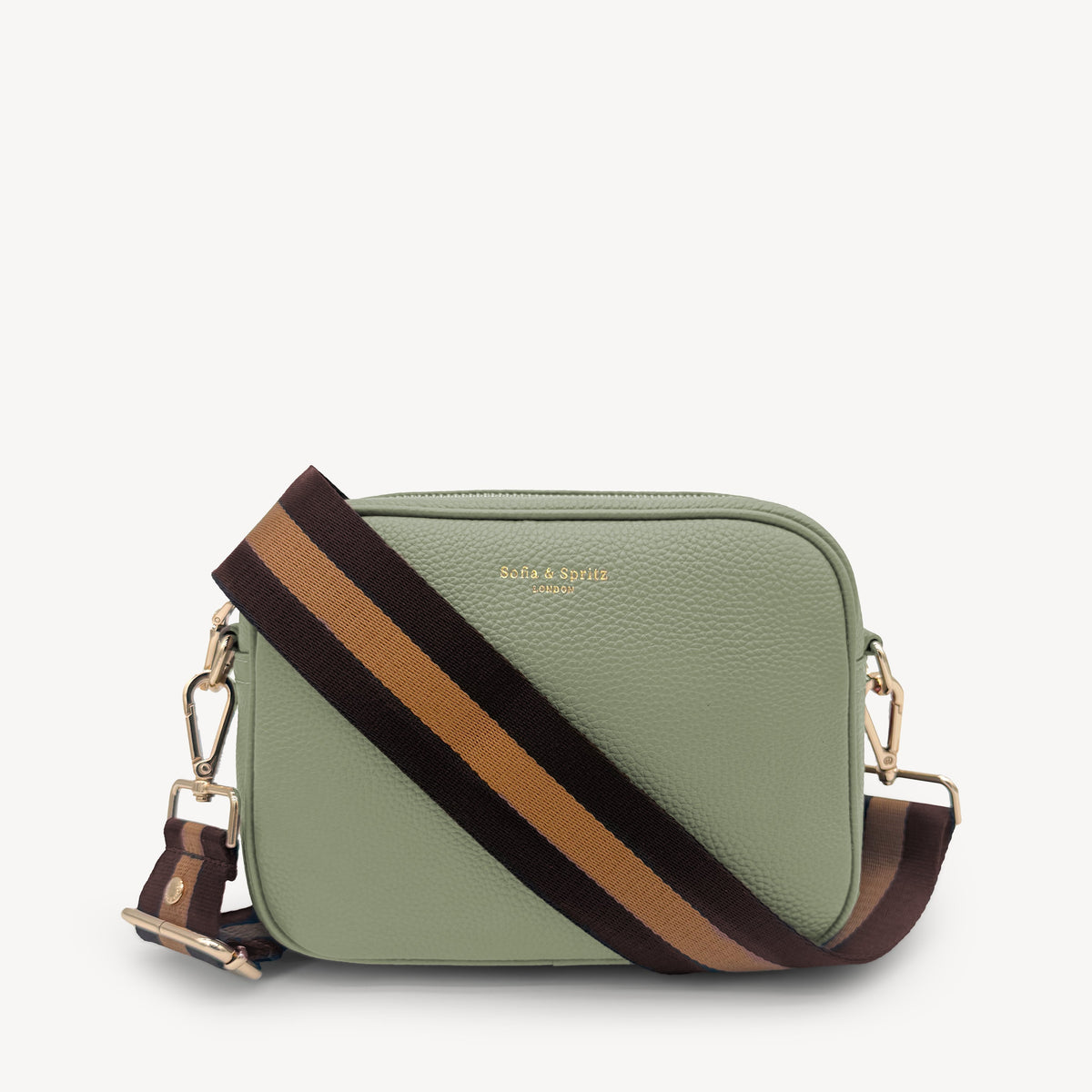 Chocolate Brown Stripe Strap