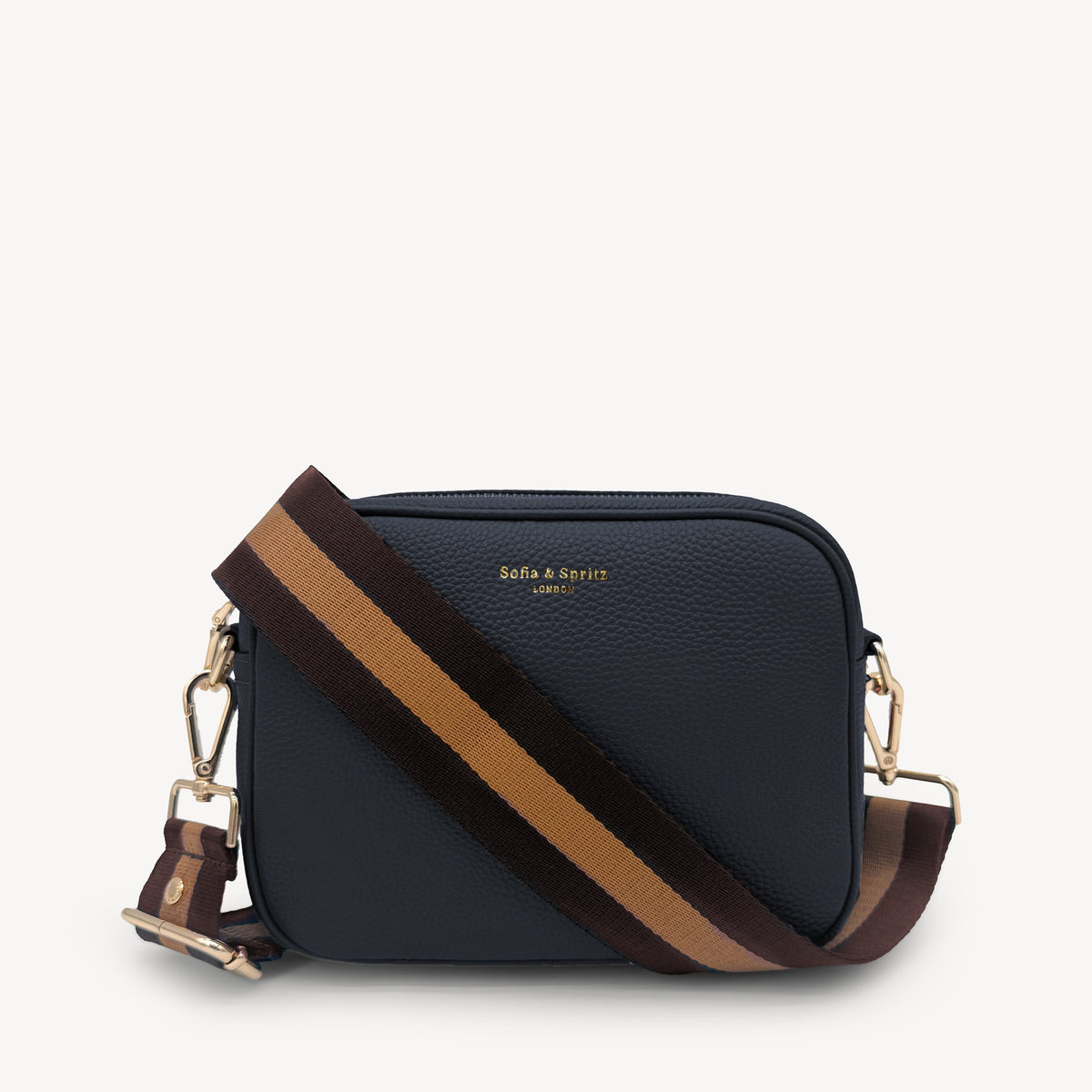 Chocolate Brown Stripe Strap