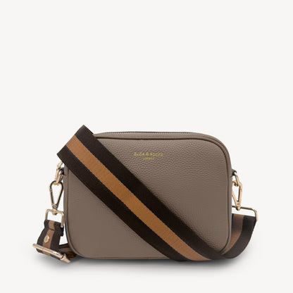 Chocolate Brown Stripe Strap