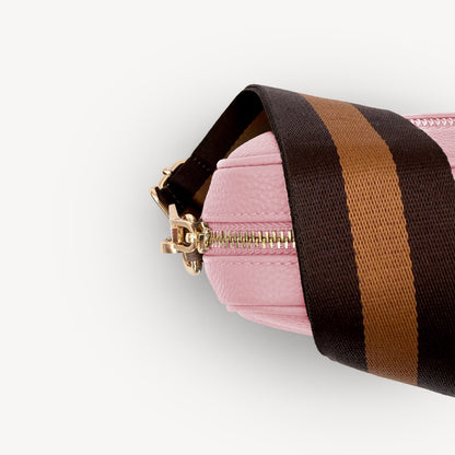 Chocolate Brown Stripe Strap