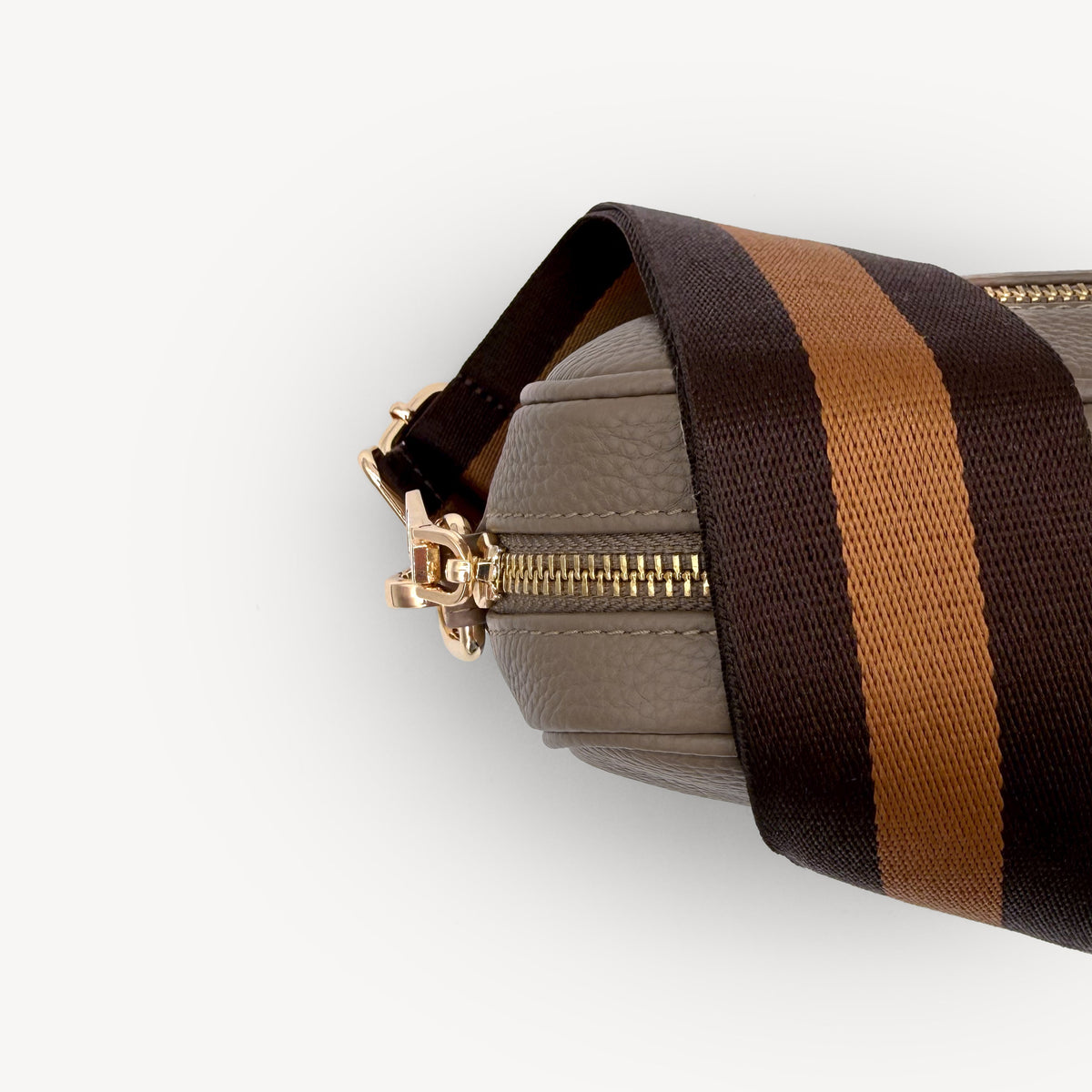 Chocolate Brown Stripe Strap