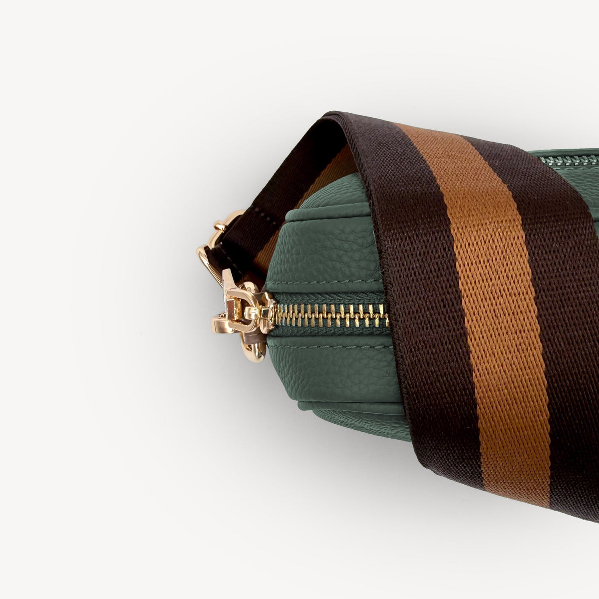 Chocolate Brown Stripe Strap