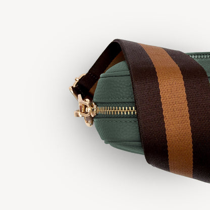 Chocolate Brown Stripe Strap