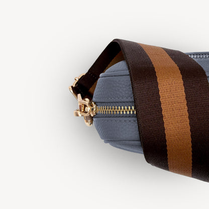 Chocolate Brown Stripe Strap