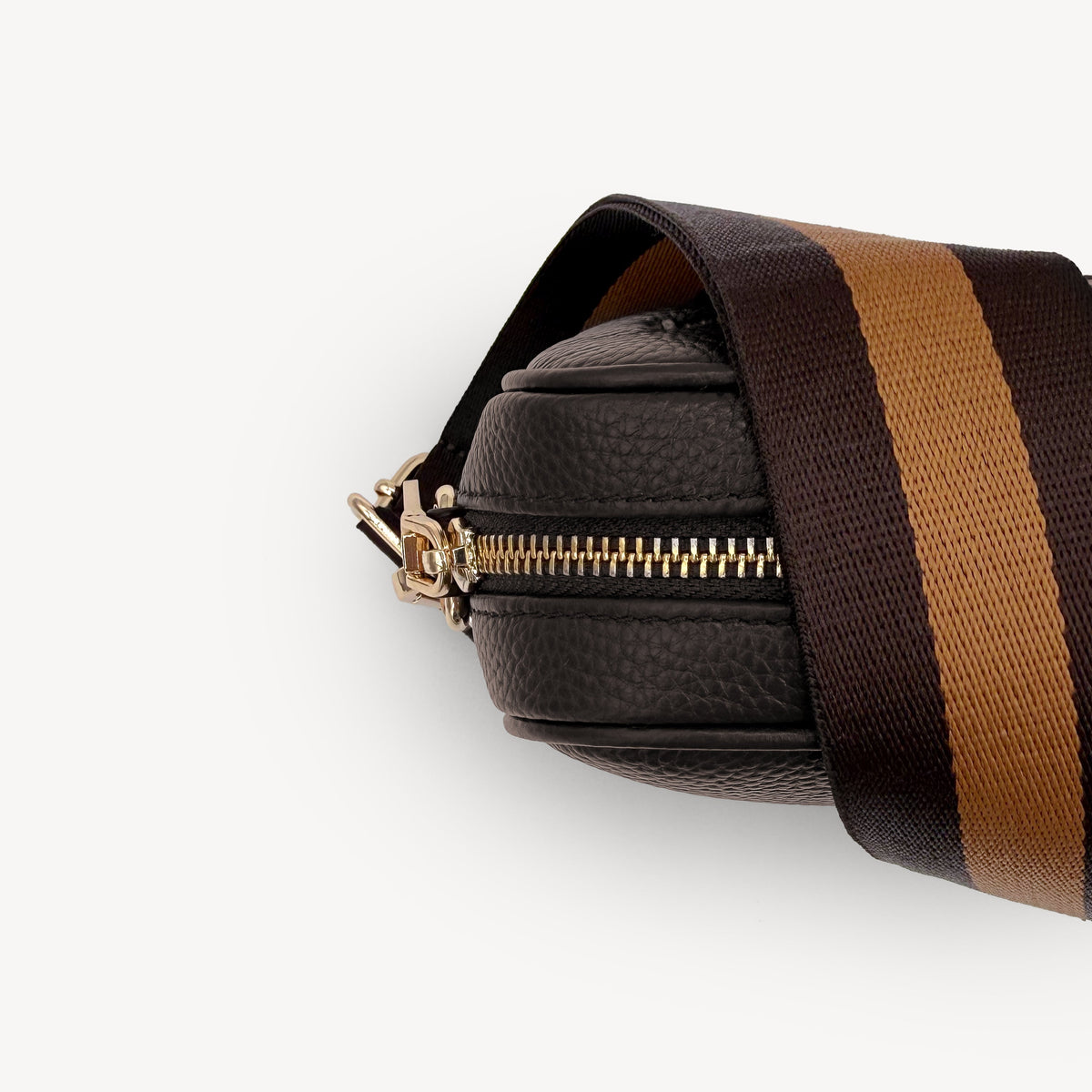 Chocolate Brown Stripe Strap