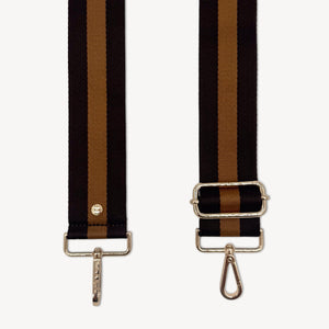 Chocolate Brown Stripe Strap