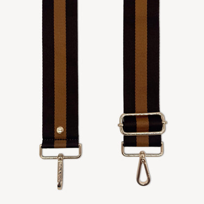 Chocolate Brown Stripe Strap