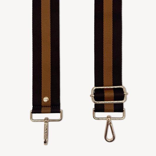 Chocolate Brown Stripe Strap