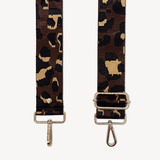 Brown & Gold Leopard Strap