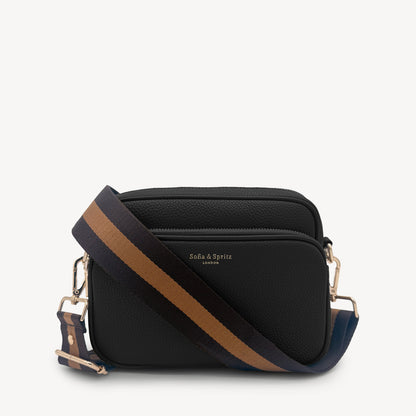 Chocolate Brown Stripe Strap
