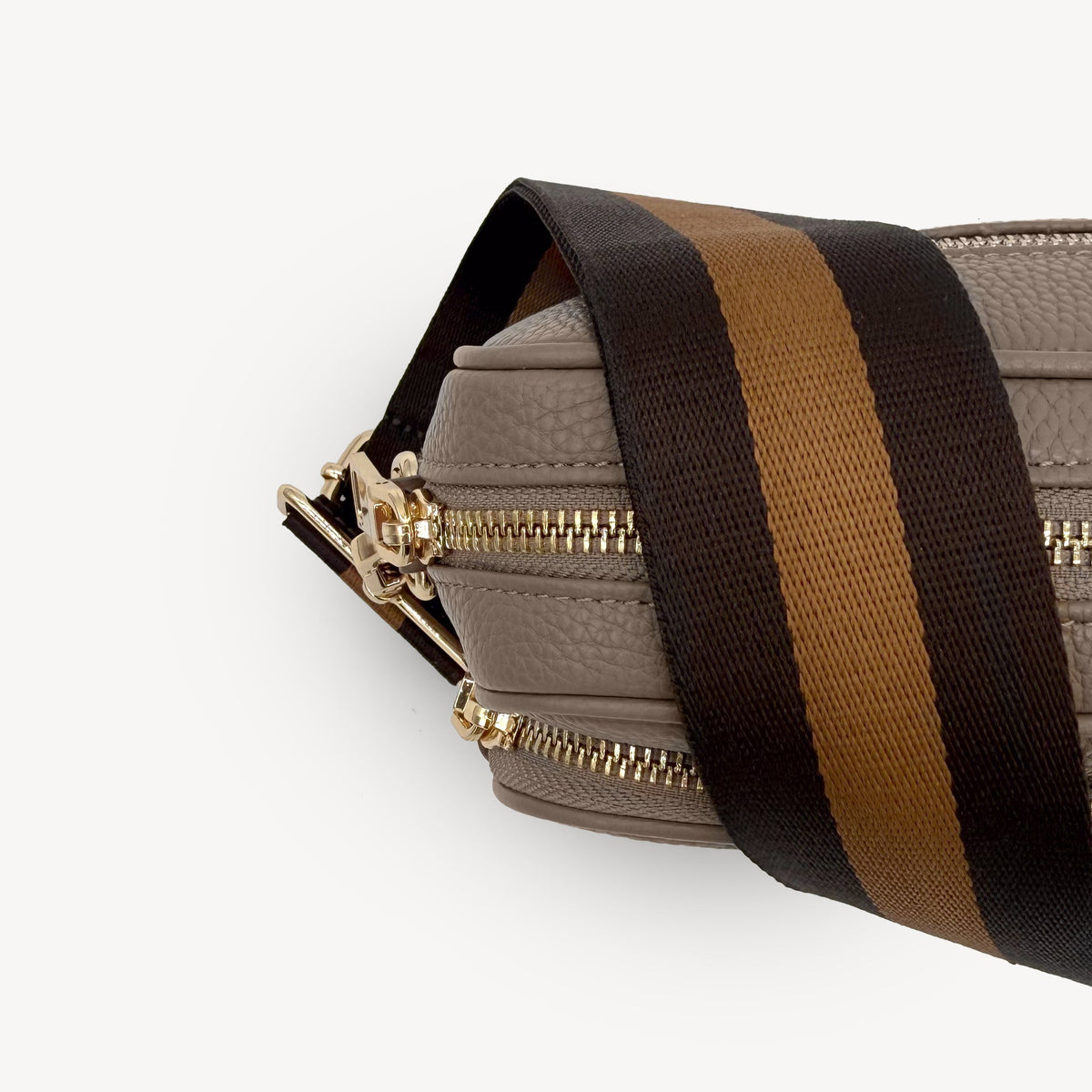 Chocolate Brown Stripe Strap