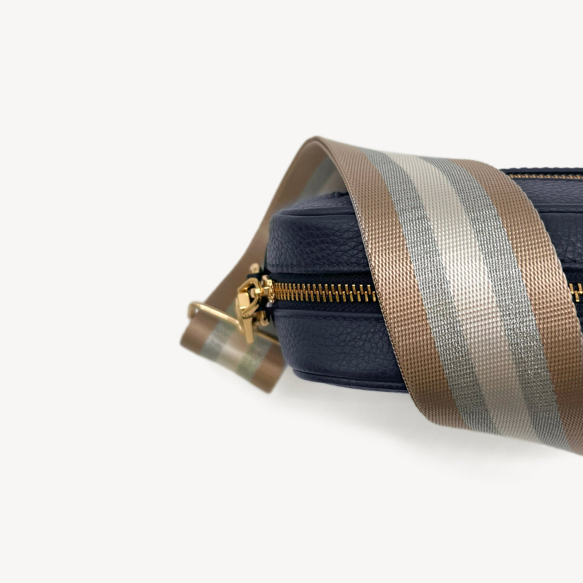 Champagne & Silver Stripe Strap