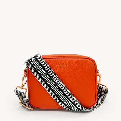 Black & White Stripe Aztec Strap