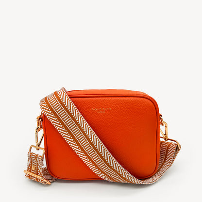 Tan & White Stripe Aztec Strap