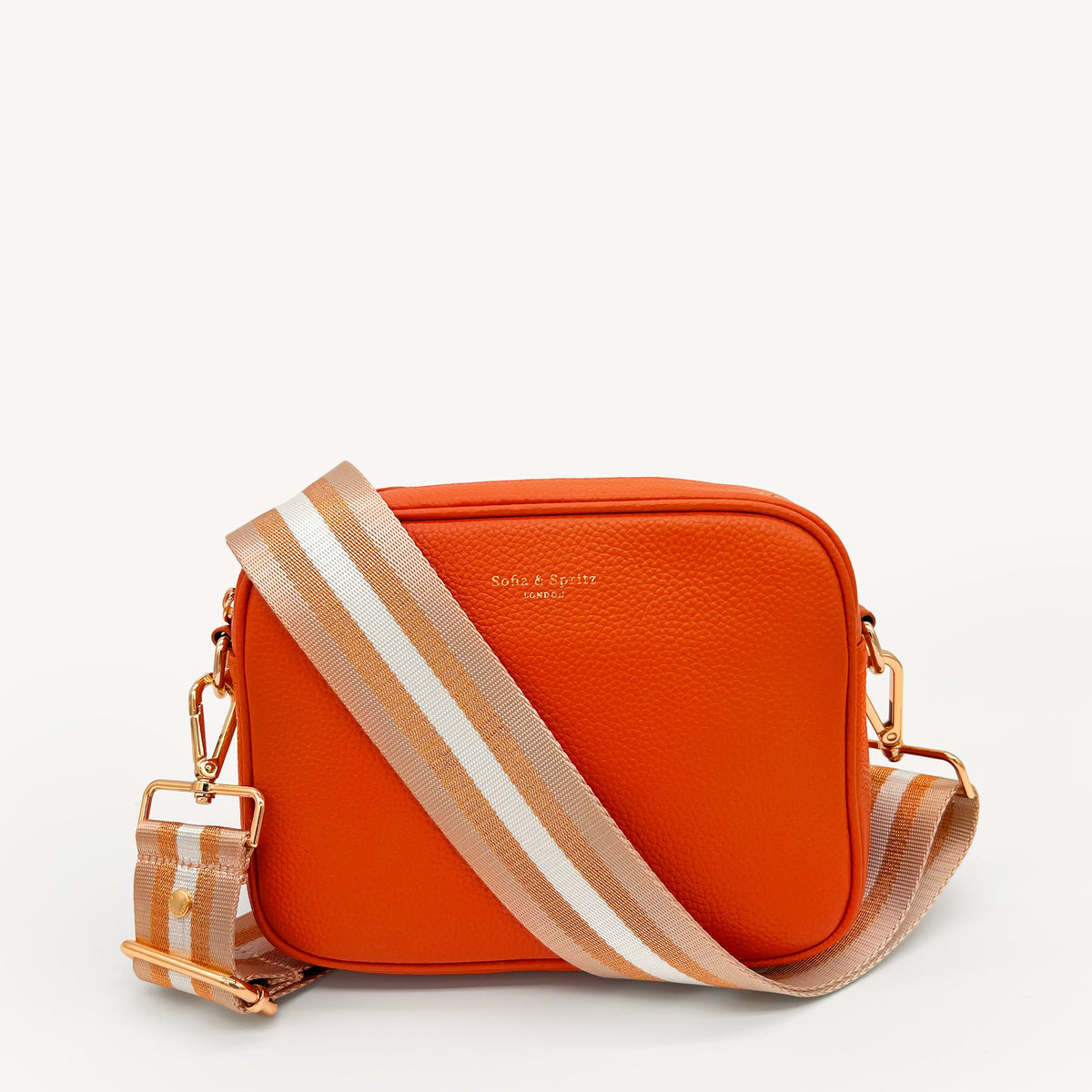 Champagne & Rose Gold Stripe Strap